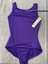 NEW Body Wrappers Purple Leotard Style 0351 Medium Boatneck