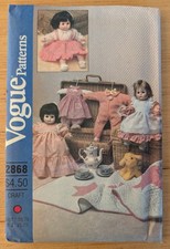 Vogue Patterns 2868 Vintage Doll Wardrobe 13 ...