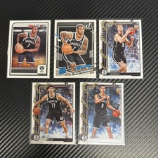 Brooklyn Nets 5 Card RC Lot- Dariq Whitehead, Danny Wolf, Ben Saraf & Egor Demin