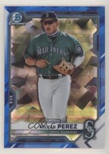 2021 Bowman Chrome Draft Sapphire Edition Milkar Perez #BDC-117 fm0