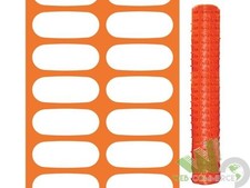 50 MT RETE RECINZIONE SEGNALETICA CANTIERI H 180 CM MAGLIA 140X60MM ARANCIO