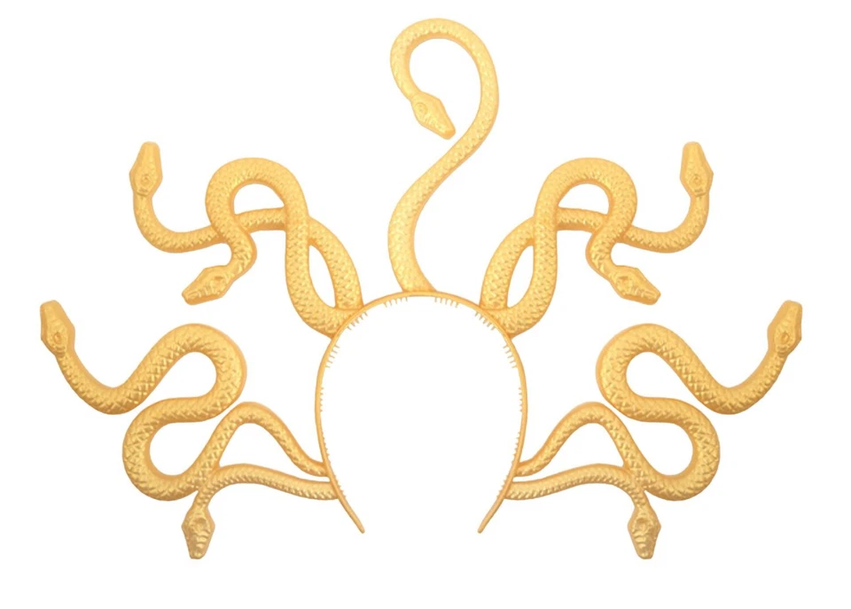 Medusa Schlangen Kopfschmuck Erwachsene Kostüm Zubehör Tiara Kopfbügel Haarreif - Bild 1 von 1