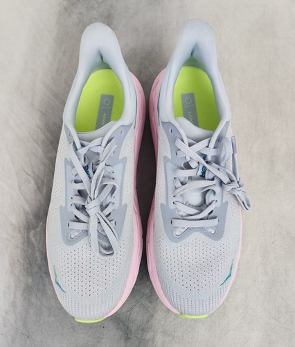 HOKA One One "Arahi 7" Everyday Running Shoe Gull/Pink Twilight Women's 9B NEW - Picture 5 of 8