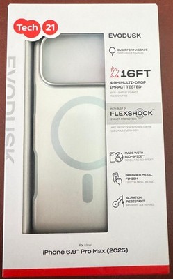 Tech21 EvoDusk iPhone 17 Pro Max 6.9'' MagSafe 16FT  Titanium/Silver Case