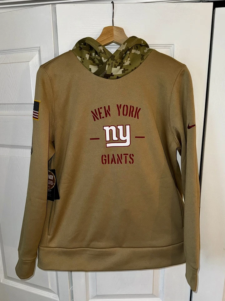 Sudadera con capucha grande para mujer New York Giants Nike On Field Salute To Service nueva con etiquetas Foto 2 de 4