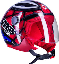 by Camamoto | Casco Spiderman per Bambino, Bimbo, Omologato per Moto/Scooter, Ju