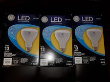 GE LED 65w BR30 Soft White Floodlight Dimmable 3pk