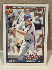 1991 Topps Desert Shield Keith Miller #719 New York Mets NRMT D