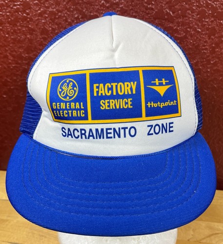 GE General Electric Hotpoint Factory Service Sacramento Vtg Mesh Snapback Hat - Picture 5 of 8