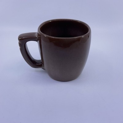 Vintage Frankoma 5CL Coffee Mug Pottery Plainsman Brown USA
