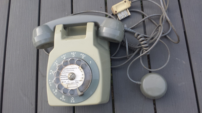 Ancien Téléphone Fixe Socotel S63 - Label Emmaüs