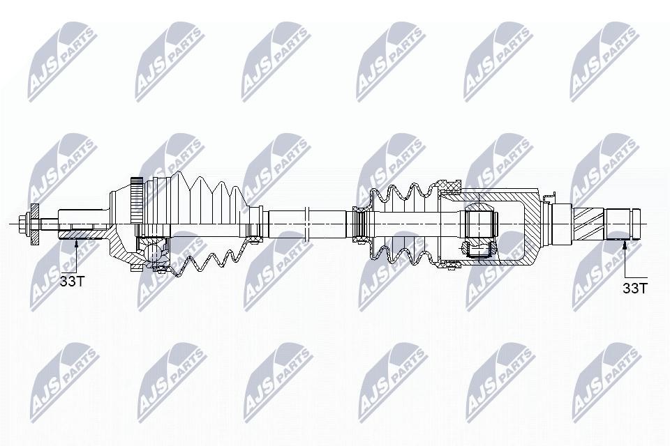 Nty Driveshaft For Smart Fortwo 0.8Cdi, 1.0 07- /Rear,Right - Image 10