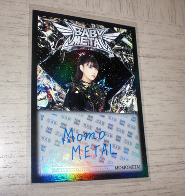 BABYL ベイビーメタル　直筆サイン　MOAL 非売品　レア BABYMETAL x GAS Metal Fourth COMPLEX MOMOMETAL Auto Autograph