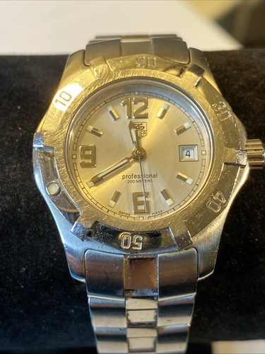 TAG Heuer Women' Professional Sports Watch WN 1311-0 Stainless Steel New Battery