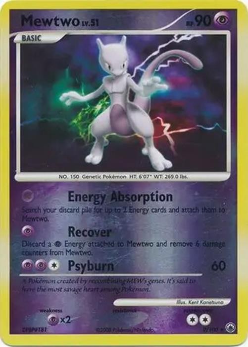 Mewtwo - 9/100 - Pokemon Majestic Dawn Reverse Holo MP