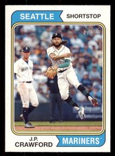 2023 Topps Heritage #286 J.P. Crawford Seattle Mariners