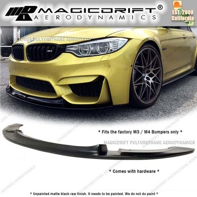 For 15-20 BMW F80 M3 F82 M4 GT Style Front Bumper Lip Spoiler Chin Splitter PU