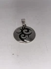 Vintage Taxco Mexicana 925 Sterling Silver Tribal Biker Gothic Choker Pendant