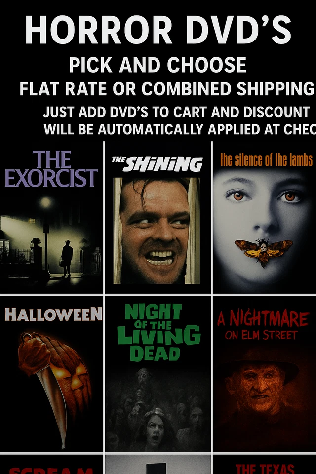 👻 Horror DVD Lot Pick & Choose – Classics & Cult Favorites – Flat Rate Shipping - Image 2 of 2