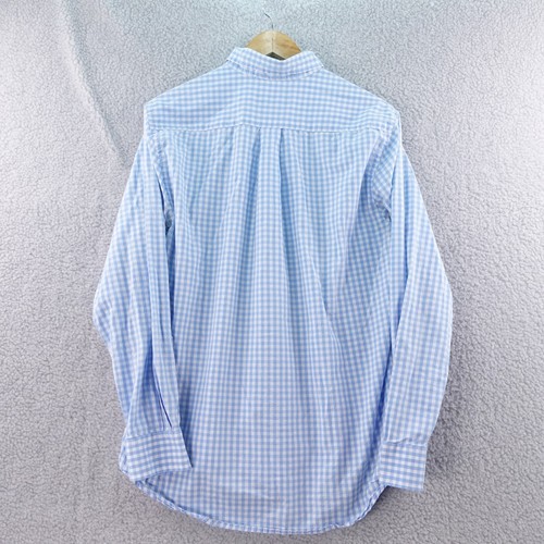 Vineyard Vines Slim Fit Whale Shirt Men's Medium Blue Gingham Button Down Casual - Picture 2 of 6