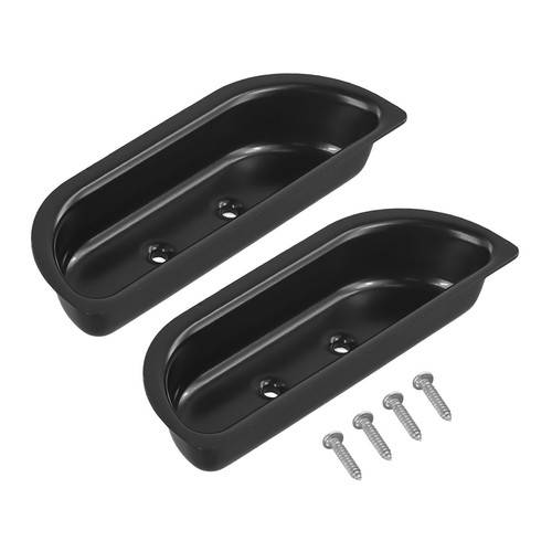 1x Metal Door Panel Black Interior Door Handle Parts Replacement 1973-1979 - Picture 7 of 22