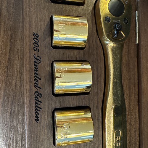Craftsman Gold plated Ratchet Socket set 1945 2005 Heritage series USA - Rare - Bild 3 von 7