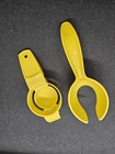 Vintage Tupperware Egg Separator 779 & Hard Boiled Egg Lifter Scoop 1334 YELLOW — photo 1