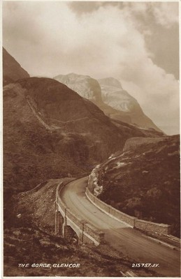Die Schlucht Glencoe RP Postkarte (G717)