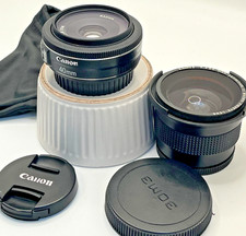 Canon EF 40mm  F2.8 STM Pancake Lens with add-in X0.35 fisheye / macro Bag Mint 