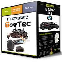 Elektrosatz 13-Pol Spezifisch für BMW X3 07.2017-Jetzt NEU Towtec