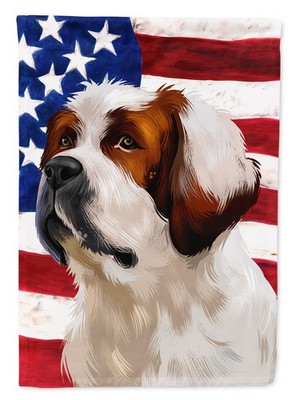 Caroline's Treasures Alpine Mastiff American Flag Garden Flag CK6393GF