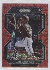 2022 Panini Prizm Tier II Red Donut Circle Prizm 6/99 Ivan Castillo #193 y0i