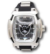 Invicta Diablo NFL Las Vegas Raiders Men's 53mm Silicone Chronograph Watch 42800