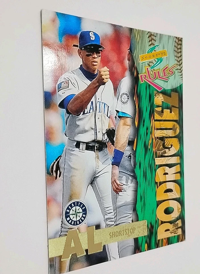 Tarjetas de béisbol Alex Rodríguez REGLAS puntaje 95 y diamante eléctrico estrella novato  Foto 4 de 4