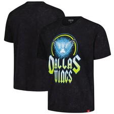 Unisex Sportiqe Black Dallas Wings Rock & Roll Collection Angus Mineral Wash