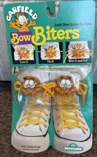Vintage NOS 1978 Garfield Bow Biters Brookside Shoe Lace Locks Sealed