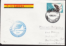 ✈ SABENA "Mexico - Brüssel" 1960 Erstflug !!