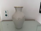 H&C Selb Heinrich Porzellan Vase – Weiß mit Goldrand – Zeitlos