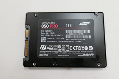 SAMSUNG 850 PRO MZ-7KE1T0 1TB 2.5'' SATA SSD - 99% health