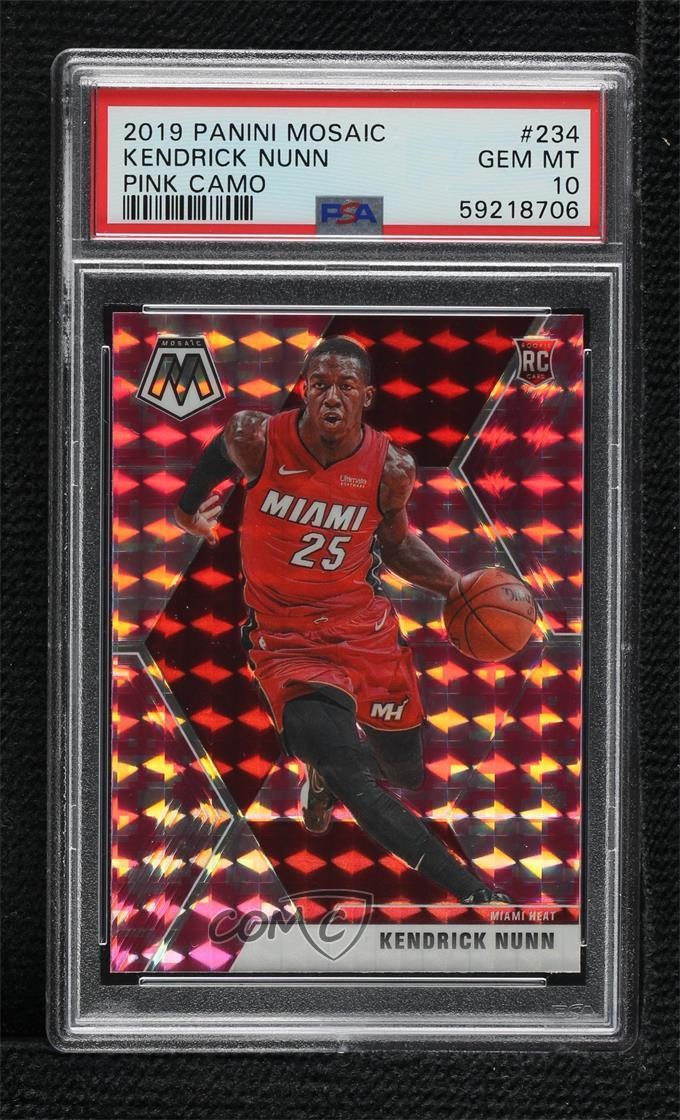 2019 Panini PANINI MOSAIC GREEN MOSAIC #234 Kendrick Nunn front