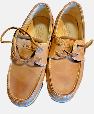 Sperry gold cup top sliders 9.5 w sts19475