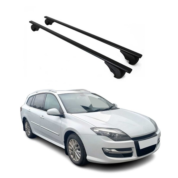 DachträGer GrundtäGer FüR Renault Laguna Grandtour 1995-2007 75Kg Metall Schwarz-image