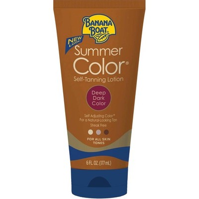 Summer Color Self Tanning Lotion - Deep Dark Color, 6 Ounces each