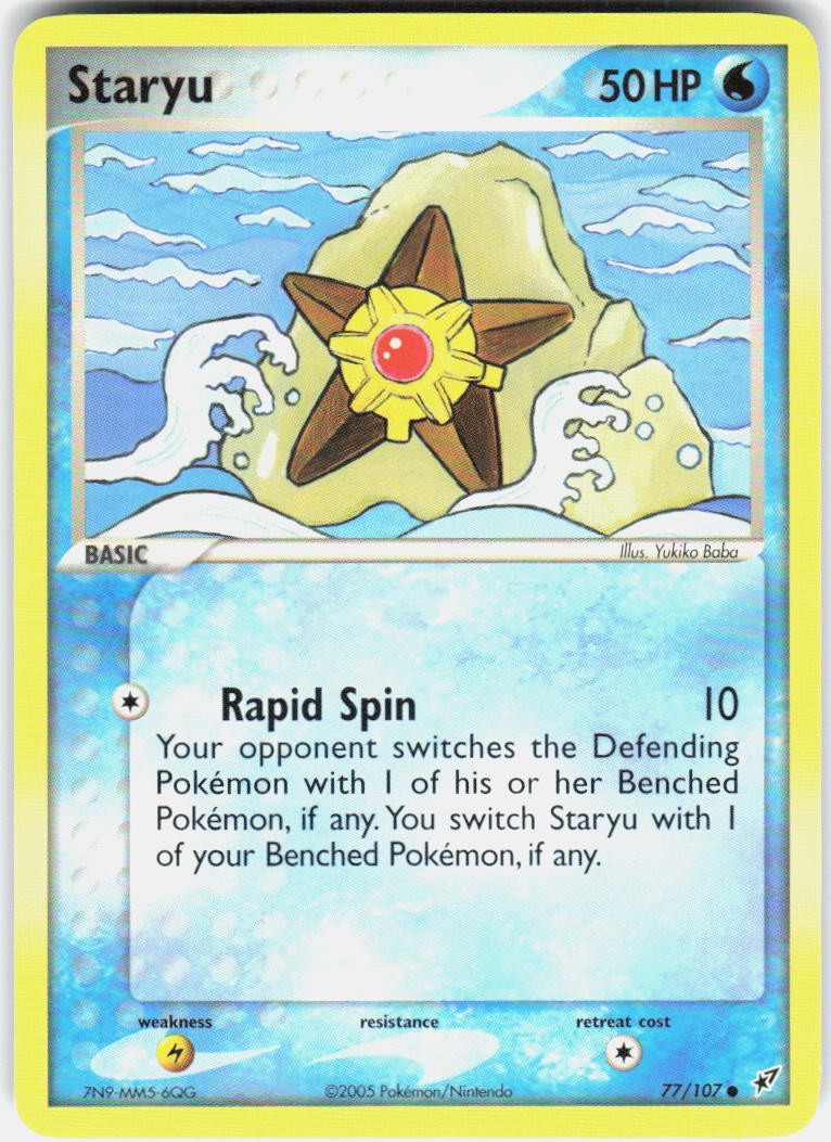 Staryu 77/107 Deoxys Pokemon