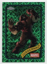 2025 Topps Chrome Marvel Juggernaut #146 Hulk Green Lazer Refractor /99