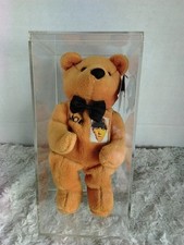 VTG: THE THREE STOOGES Plush Bear Moe In Case:"Hey Knucklehead"  20538 OF 25000