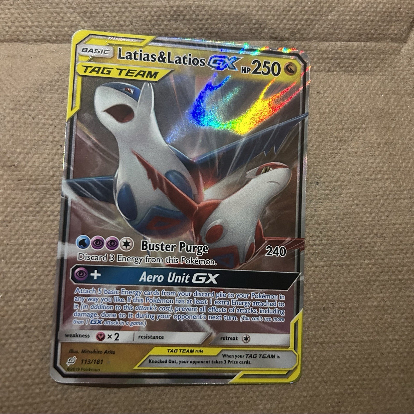 Latias & Latios GX 113/181 Sm-Team Up Holo