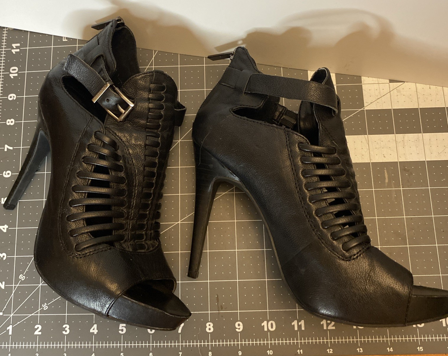 BCBGeneration Gregorry Black Booties platform Hee… - image 10