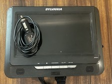 Sylvania Portable Dual Screen DVD Player 9   Car Adapter  USB SD 