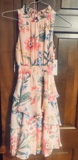 Eliza j Flowered Ruffle Dress Size 4